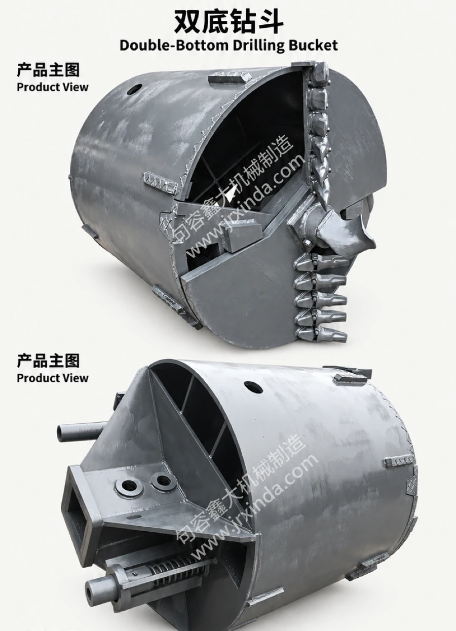 Double-Bottom Drilling Bucket — photo 1
