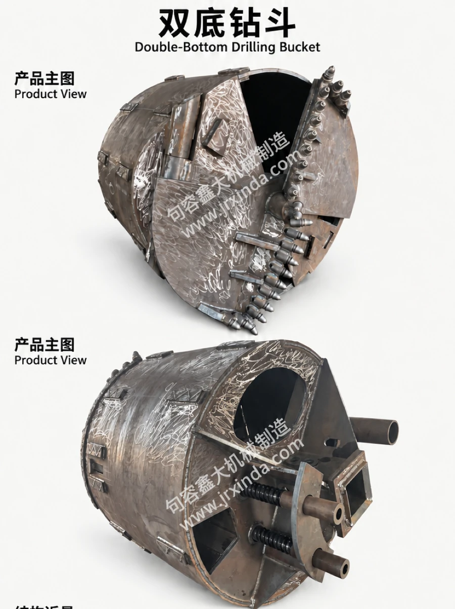 Double-Bottom Drilling Bucket — photo 1
