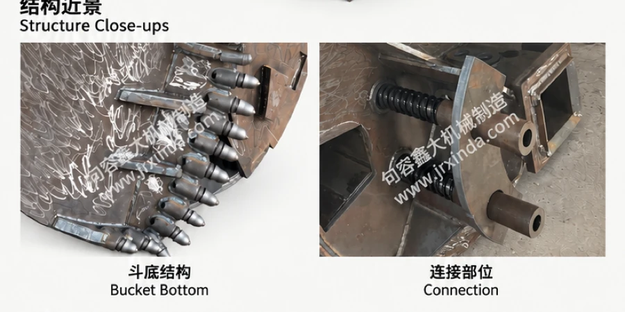 Double-Bottom Drilling Bucket — photo 2